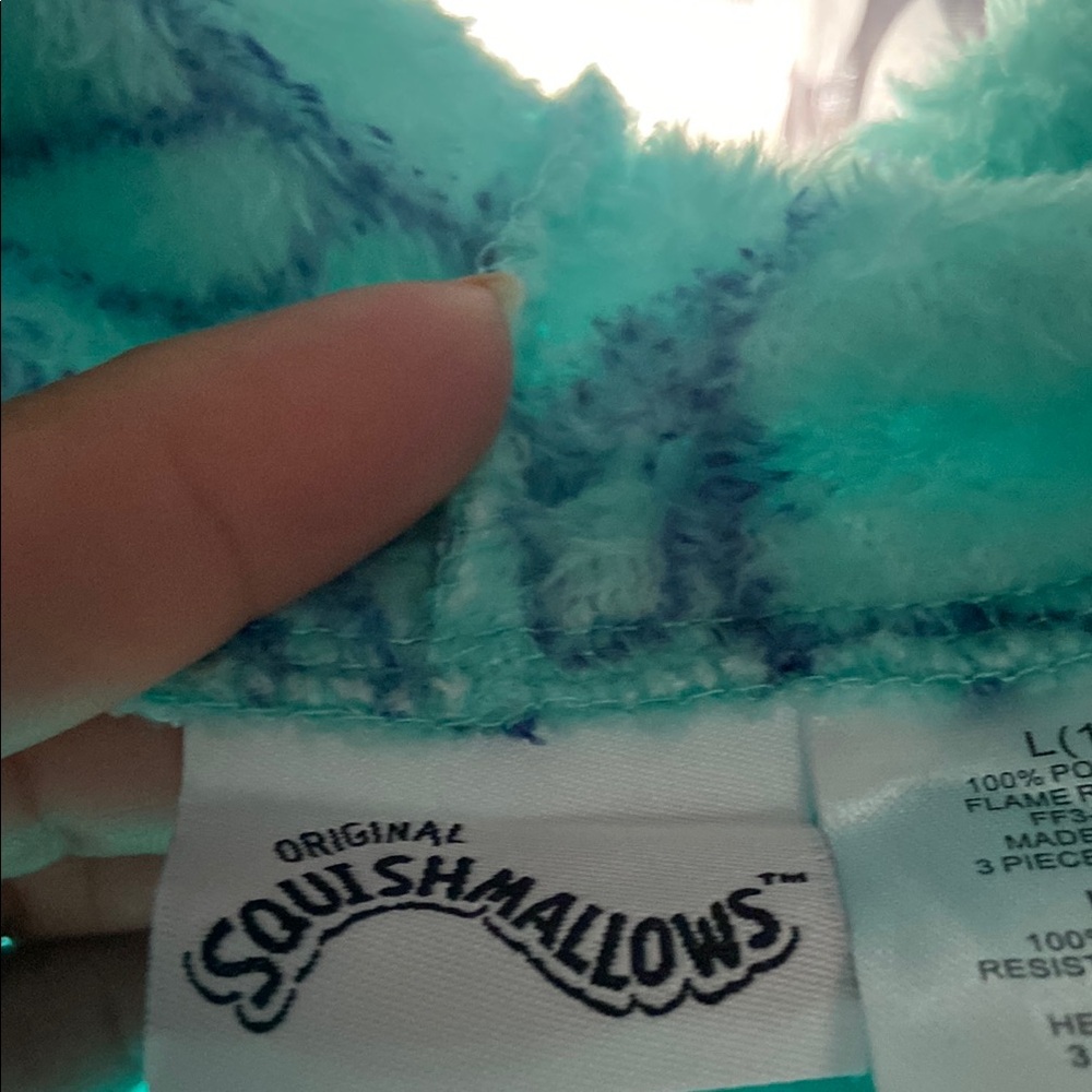 Squishmallows Teal and Blue Plush Blanket